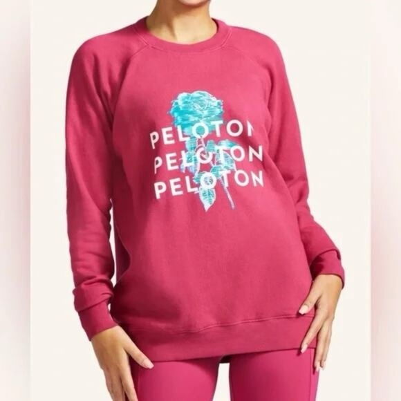 Peloton Everyday Oversized Crewneck Sweatshirt Large - Picture 2 of 7